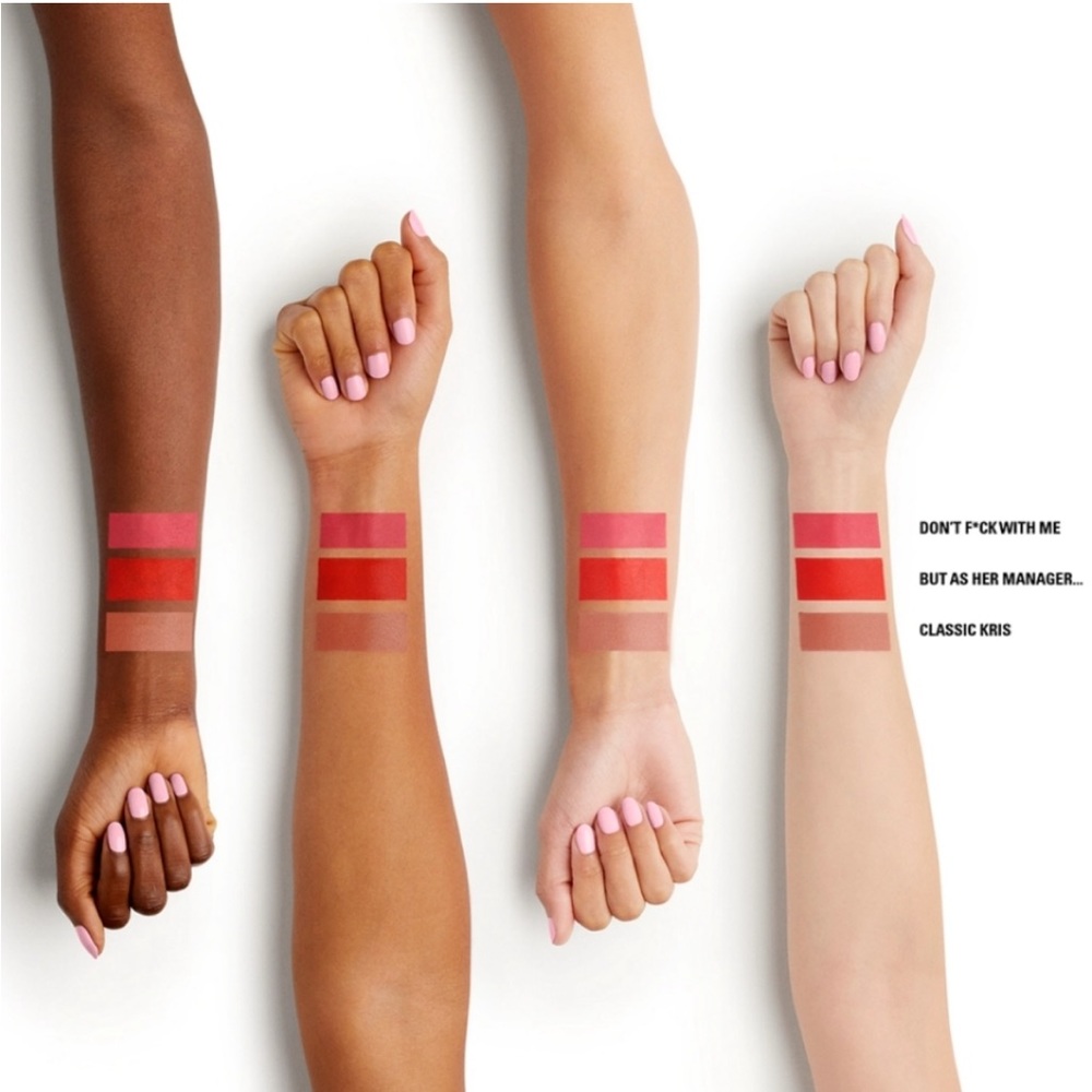 NEW Kylie Cosmetics Kris Jenner Lip Crayon Set Matte Classic Kris Manager Pink - Picture 3 of 6